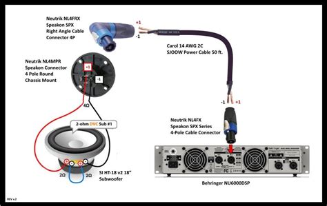 speakon wiring diagram 